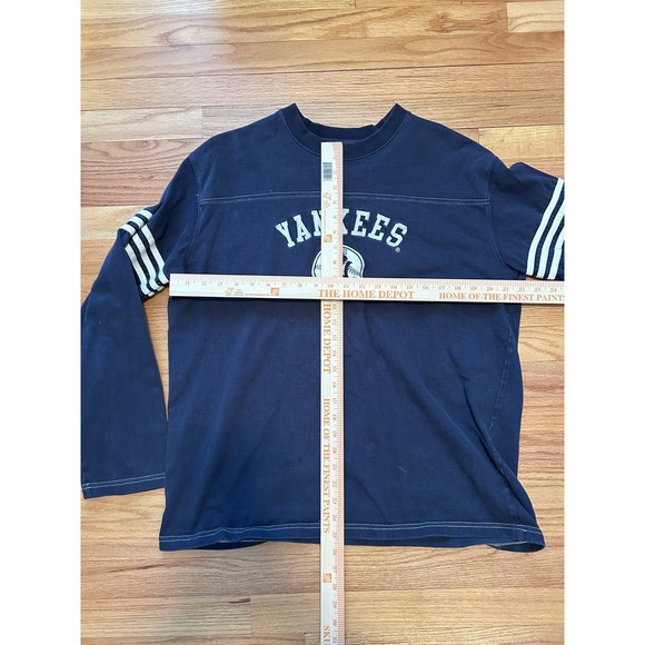 Adidas New York Yankees Shirt Blue Pullover  Vintage - Picture 4 of 6